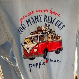 Blue Tee with Fun Graphic